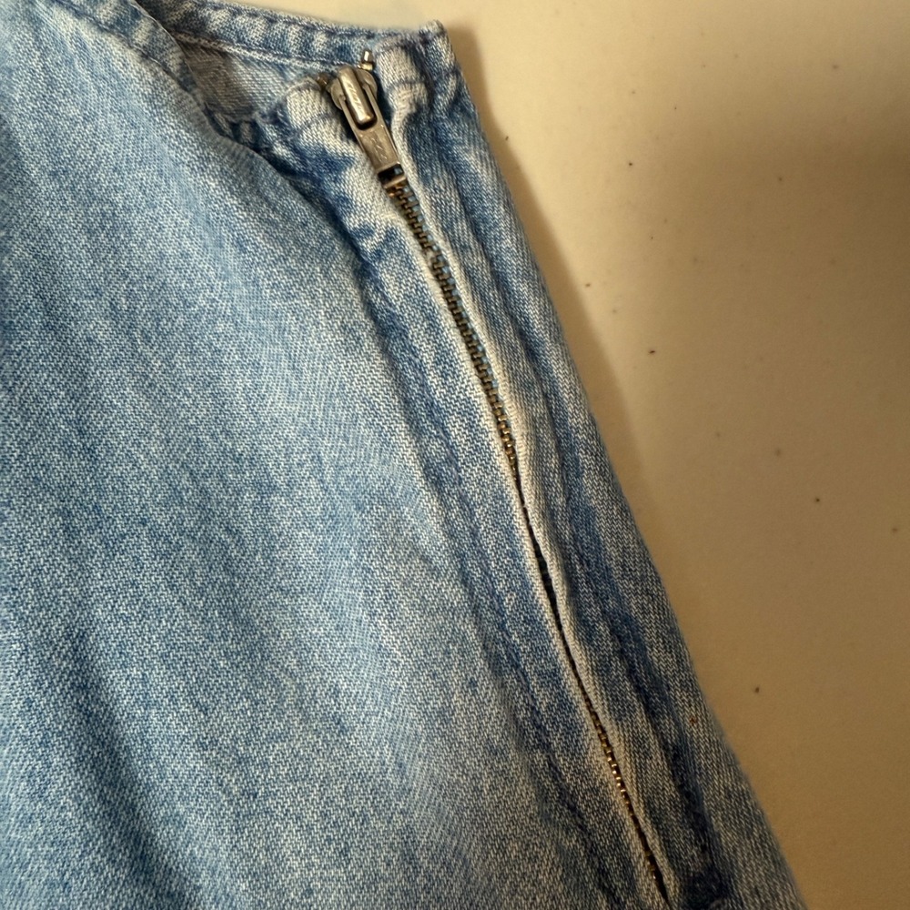 Vintage Squeeze‎ Jeans Overall Dress Women M Denim Y2K 90s Cottagecore Farmcore - Picture 7 of 9